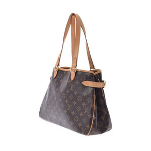 Louis Vuitton Horizontal Monogram Batignolles Bag Tote Brown Canvas